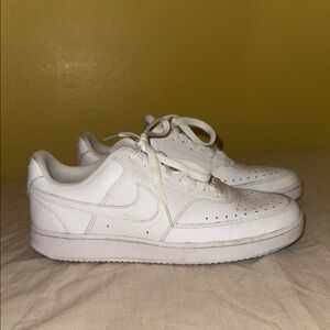 Nike All-White Low-Top Sneakers